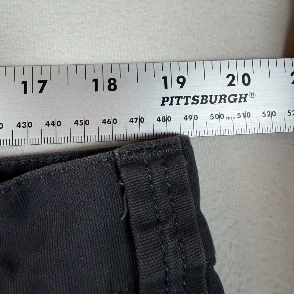 Carhartt Rugged Flex Shorts Mens 38 Gray Relaxed Fit Utility Work Canvas 11”